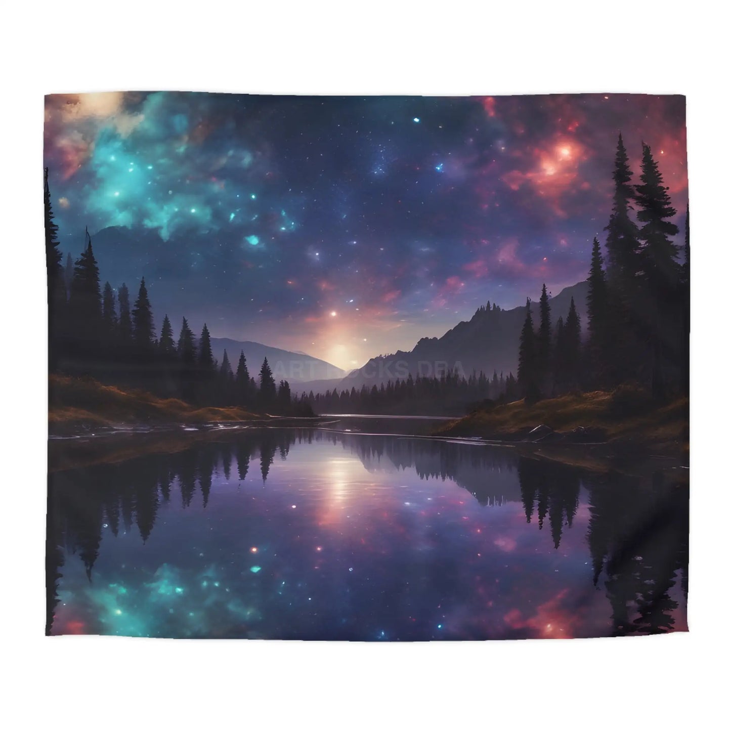 Cosmic Wilderness Duvet Cover - Celestial Bedding Dreamy Bedroom Decor Unique Gift for Galaxy Lovers Starry Night Home