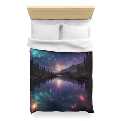 Cosmic Wilderness Duvet Cover - Celestial Bedding Dreamy Bedroom Decor Unique Gift for Galaxy Lovers Starry Night Home