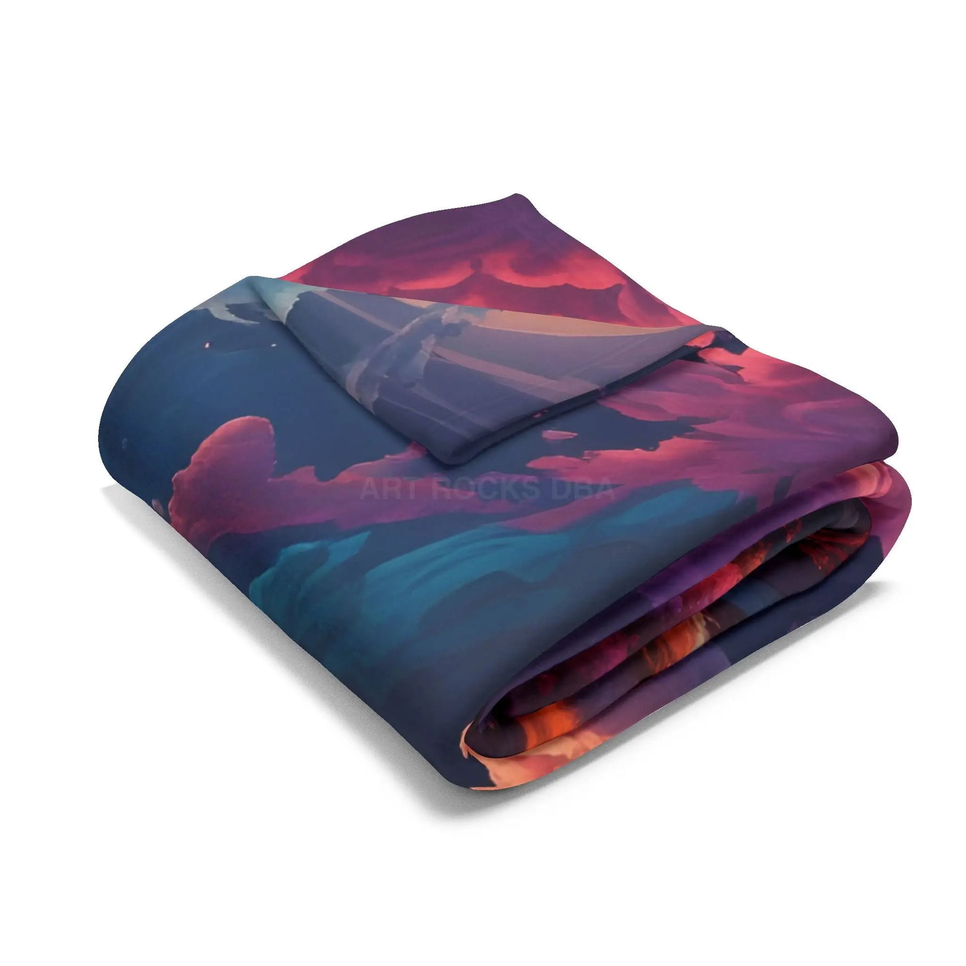 Cozy Arctic Fleece Blanket with Enchanting Landscape Design | Perfect for Home Decor Gifting Camping Cozy Nights