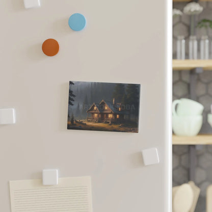 Cozy Cabin Magnet Rustic Home Decor Refrigerator Magnet Nature Lover Gift Cabin Vibes Earthy Aesthetic - 1 pc / 2’’ x