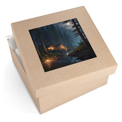 Cozy Cabin Stickers - Nature Scene Decor for Home Scrapbooking Gifts Outdoor Adventures Aesthetic Wall Art - Paper