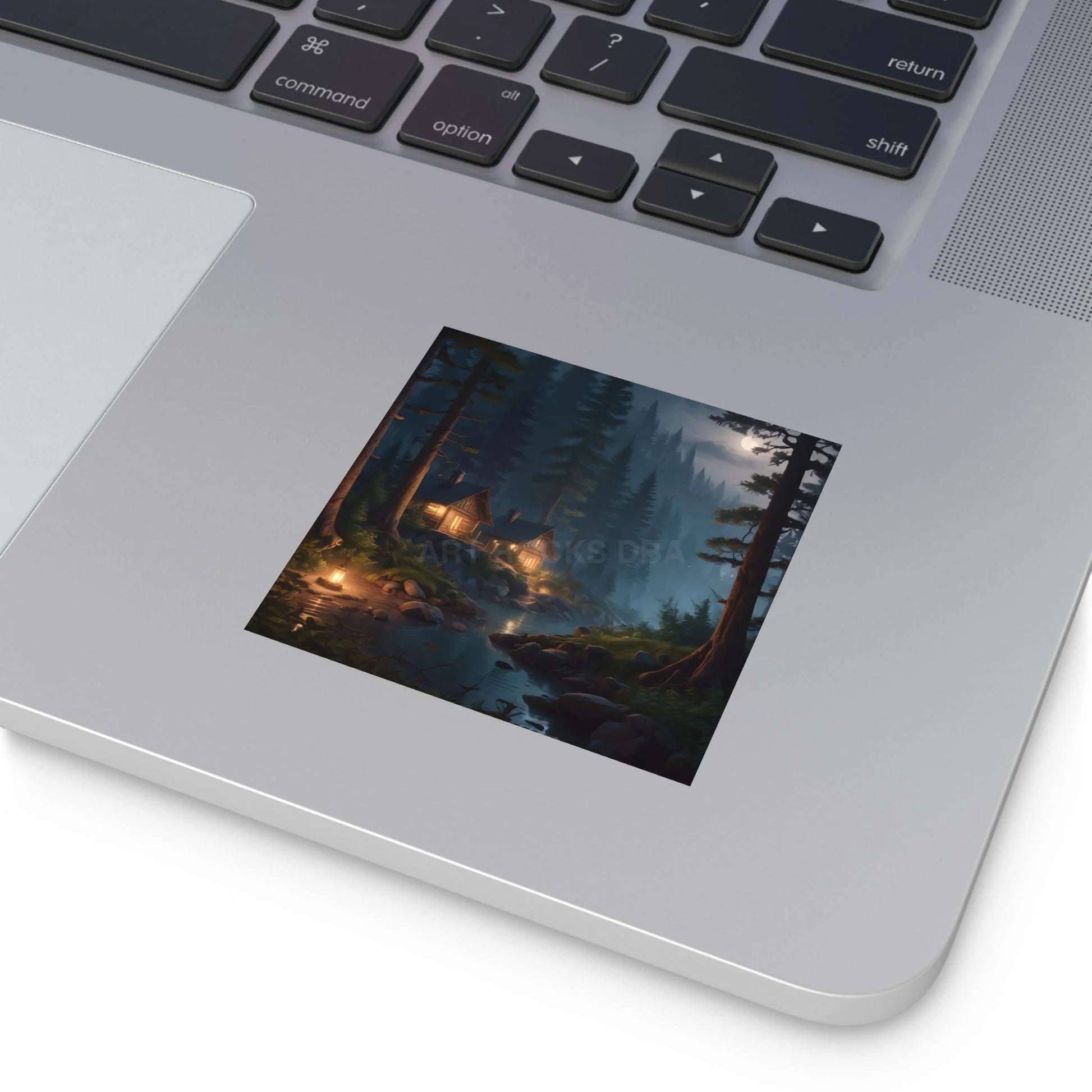 Cozy Cabin Stickers - Nature Scene Decor for Home Scrapbooking Gifts Outdoor Adventures Aesthetic Wall Art - Paper