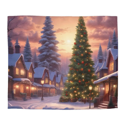 Cozy Christmas Winter Microfiber Duvet Cover | Festive Winter Wonderland Bedding Christmas Decor Warm and Inviting
