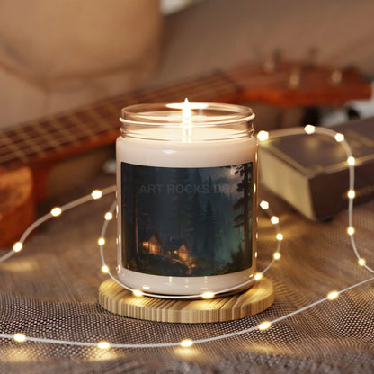 Cozy Forest Retreat Scented Soy Candle Relaxing Aromatherapy Home Decor Gift for Nature Lovers Eco-Friendly Candle 9oz