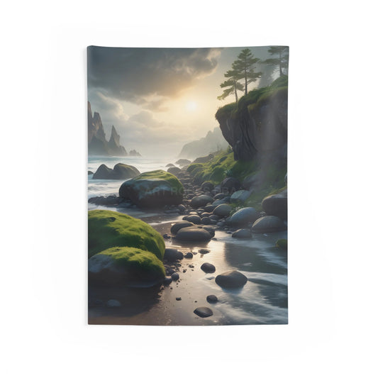 Cozy Landscape Tapestry Nature Wall Art Boho Decor Room Aesthetic Relaxing Home Decor Gift for Nature Lovers - 26’’ ×