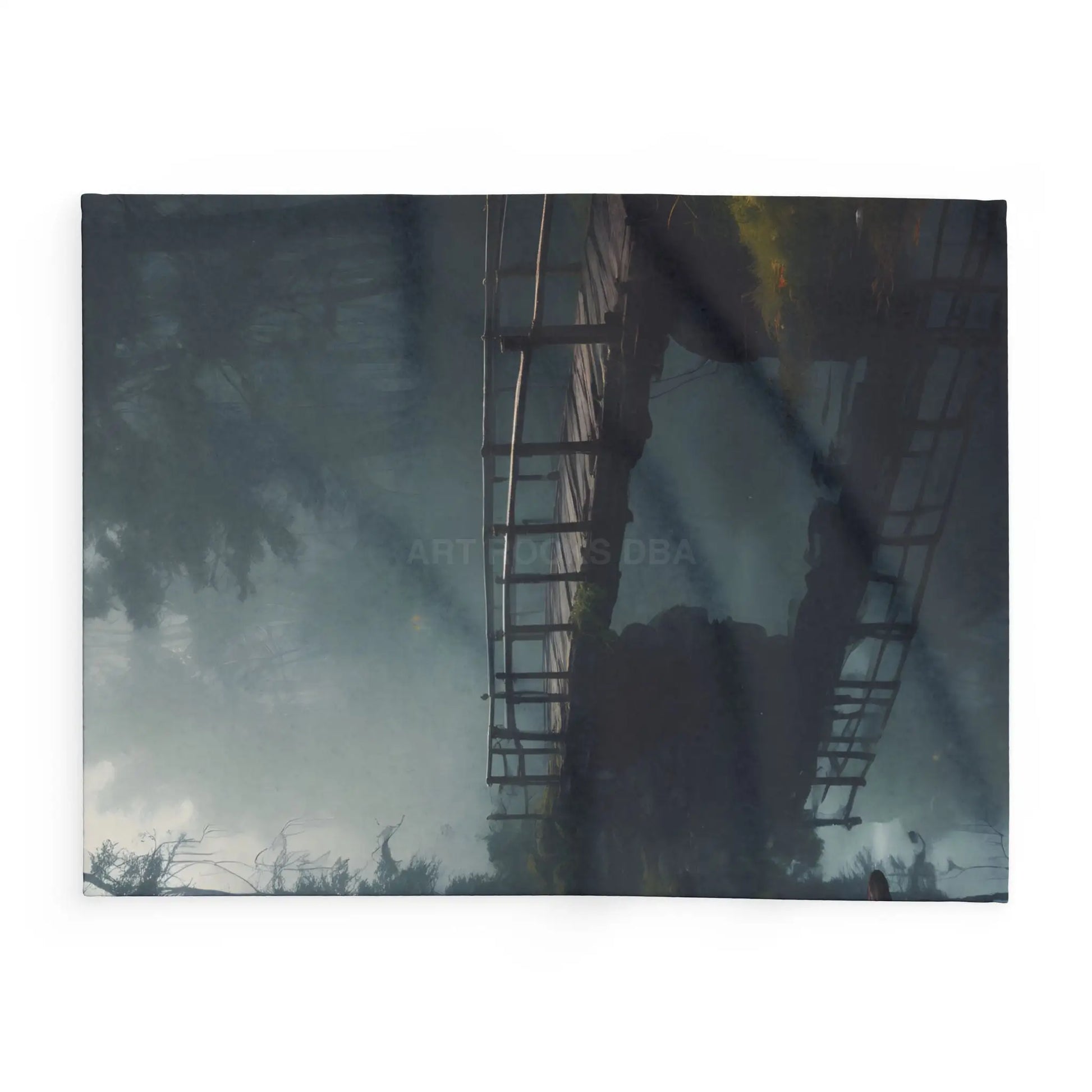 Cozy Misty Forest Arctic Fleece Blanket Warm Throw for Relaxing Home Decor Outdoor Camping Unique Gift for Every