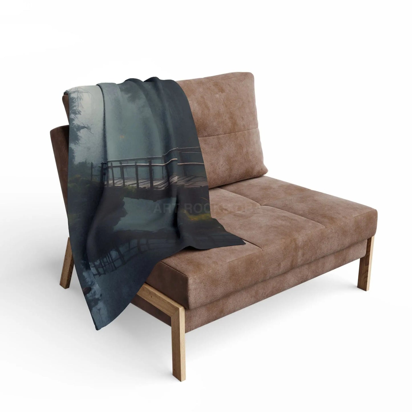 Cozy Misty Forest Arctic Fleece Blanket Warm Throw for Relaxing Home Decor Outdoor Camping Unique Gift for Every