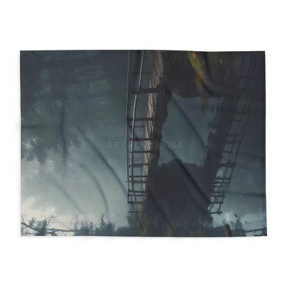 Cozy Misty Forest Arctic Fleece Blanket Warm Throw for Relaxing Home Decor Outdoor Camping Unique Gift for Every