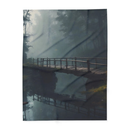 Cozy Misty Forest Arctic Fleece Blanket Warm Throw for Relaxing Home Decor Outdoor Camping Unique Gift for Every