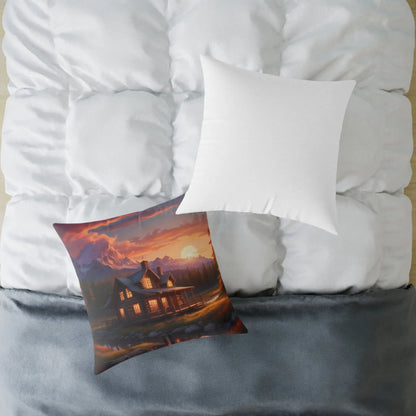 Cozy Mountain Cabin Pillow Cabin Decor Home Accent Rustic Gift Throw Pillow - Home Decor
