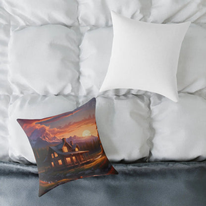 Cozy Mountain Cabin Pillow Cabin Decor Home Accent Rustic Gift Throw Pillow - Home Decor