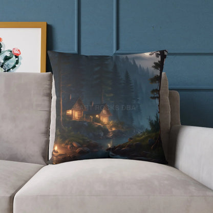 Cozy Mountain Retreat Pillow Decorative Throw Pillow Cabin Home Decor Camping Gift Nature Lover Cushion - Home Decor