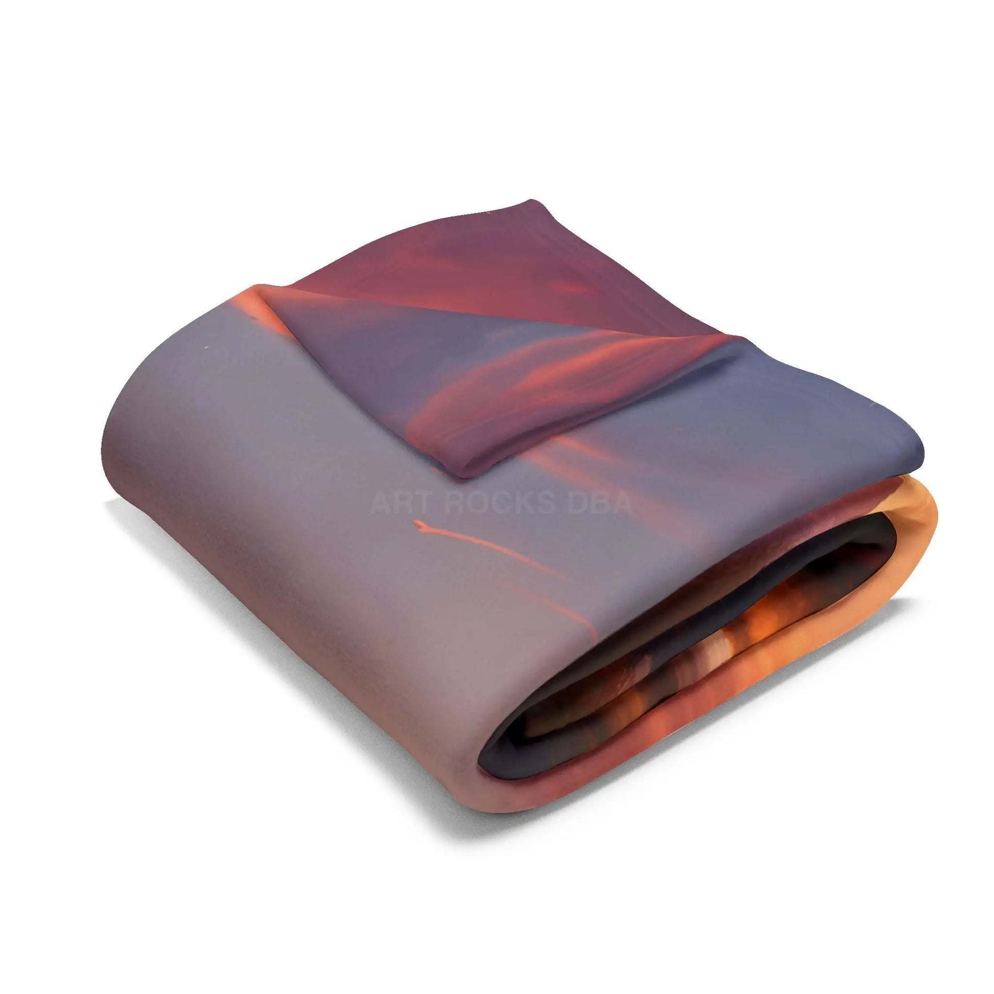 Cozy Sunset Cabin Mountain Scene Fleece Blanket | Warm Soft Throw for Home Cabin Decor Gift for Nature Lovers Camping