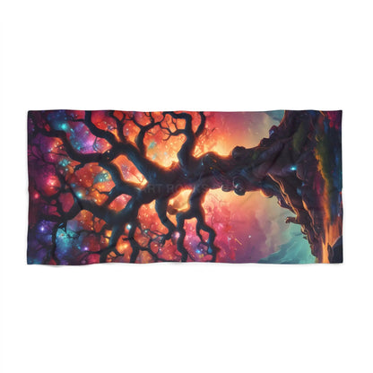 Crystal Tree of Life Beach Towel - 36’’ × 72’’ - Home Decor