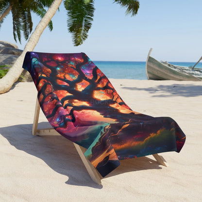 Crystal Tree of Life Beach Towel - Home Decor