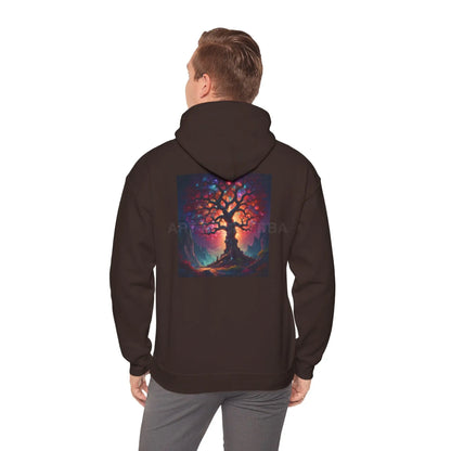 Crystal Tree of Life Hoodie - Cozy Unisex Sweatshirt Gift for Artists Tree of Life Design Art Lover Apparel Perfect