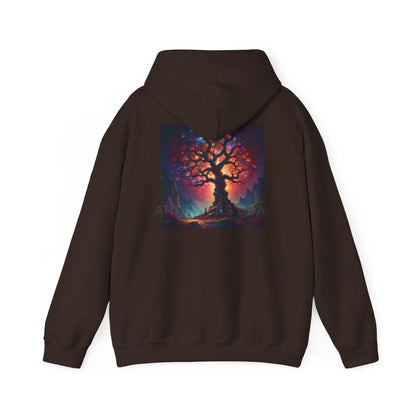 Crystal Tree of Life Hoodie - Cozy Unisex Sweatshirt Gift for Artists Tree of Life Design Art Lover Apparel Perfect