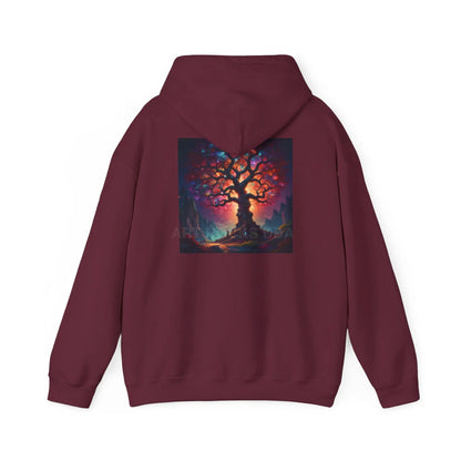 Crystal Tree of Life Hoodie - Cozy Unisex Sweatshirt Gift for Artists Tree of Life Design Art Lover Apparel Perfect