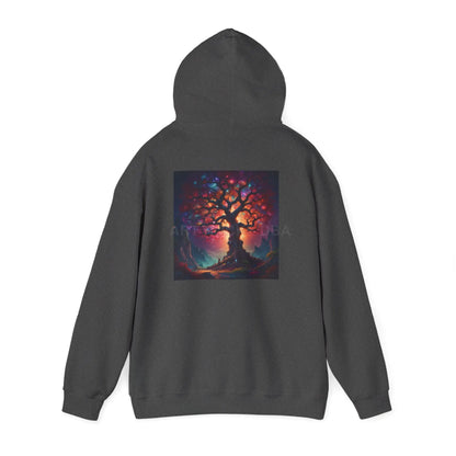 Crystal Tree of Life Hoodie - Cozy Unisex Sweatshirt Gift for Artists Tree of Life Design Art Lover Apparel Perfect