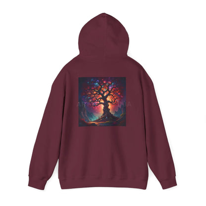 Crystal Tree of Life Hoodie - Cozy Unisex Sweatshirt Gift for Artists Tree of Life Design Art Lover Apparel Perfect