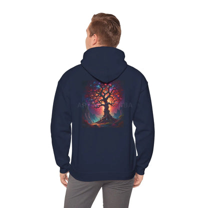 Crystal Tree of Life Hoodie - Cozy Unisex Sweatshirt Gift for Artists Tree of Life Design Art Lover Apparel Perfect