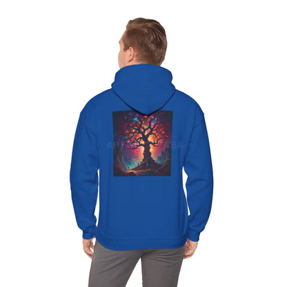 Crystal Tree of Life Hoodie - Cozy Unisex Sweatshirt Gift for Artists Tree of Life Design Art Lover Apparel Perfect