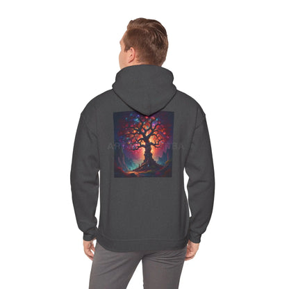 Crystal Tree of Life Hoodie - Cozy Unisex Sweatshirt Gift for Artists Tree of Life Design Art Lover Apparel Perfect