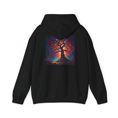 Crystal Tree of Life Hoodie - Cozy Unisex Sweatshirt Gift for Artists Tree of Life Design Art Lover Apparel Perfect