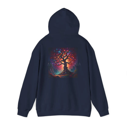 Crystal Tree of Life Hoodie - Cozy Unisex Sweatshirt Gift for Artists Tree of Life Design Art Lover Apparel Perfect
