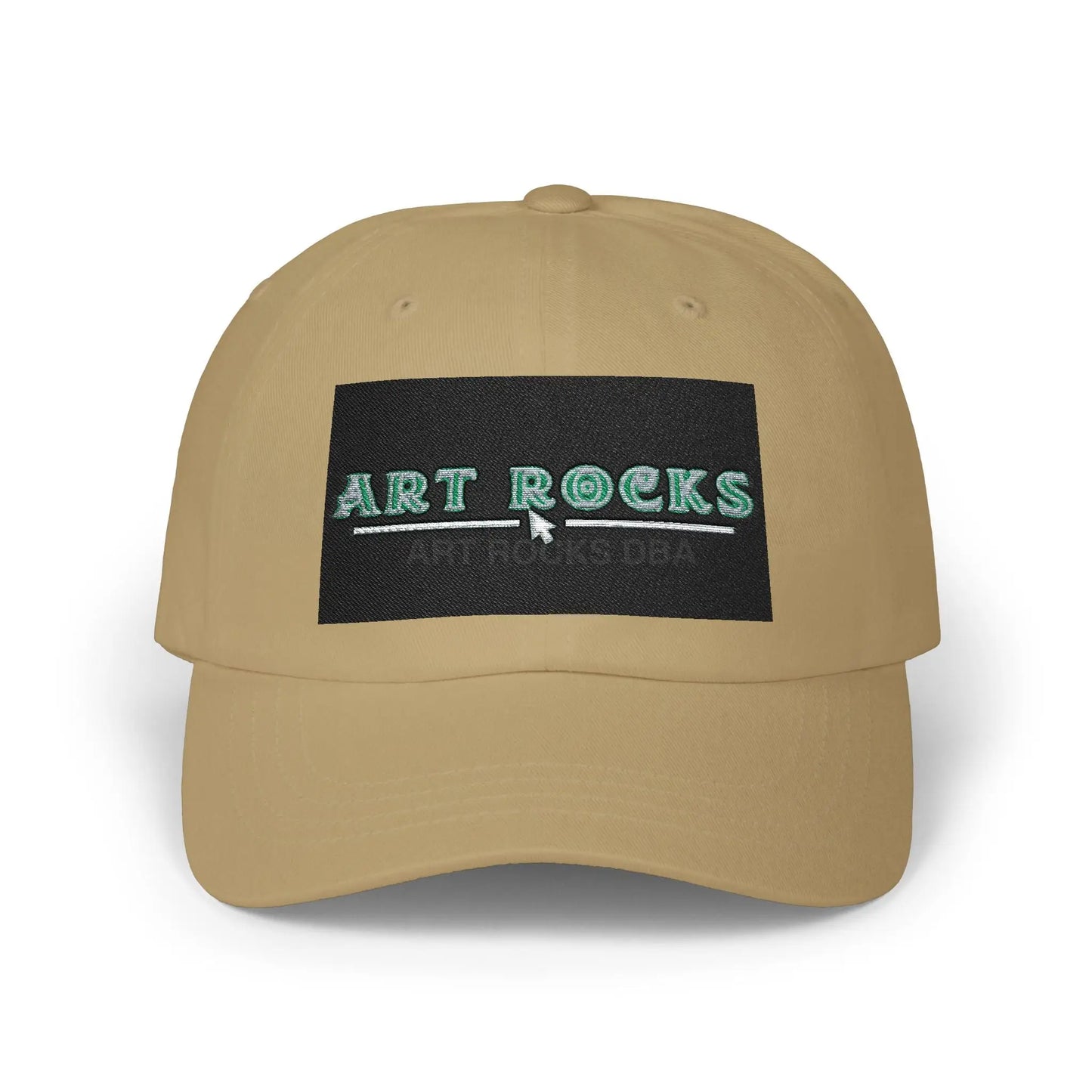 Dad Cap - ’Art Rocks’ Embroidered Baseball Hat - Khaki / One size - Hats
