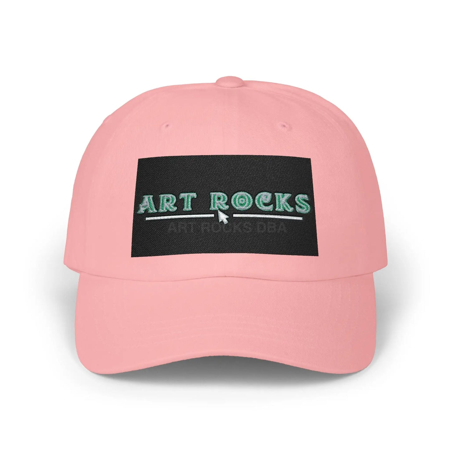 Dad Cap - ’Art Rocks’ Embroidered Baseball Hat - Pink / One size - Hats