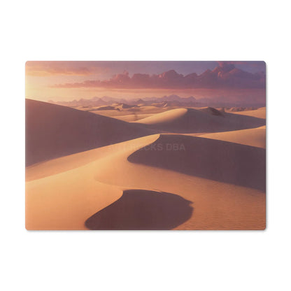 Desert Dunes Glass Cutting Board — Sunset Sandscape Kitchen Decor - Small - Home Decor