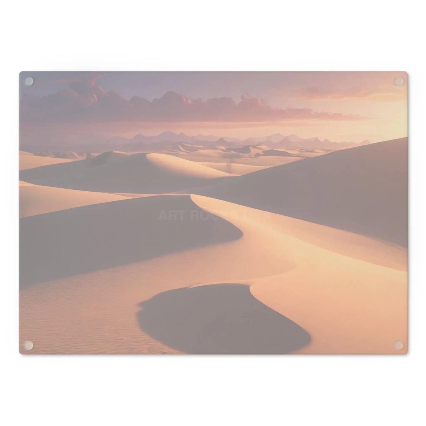 Desert Dunes Glass Cutting Board — Sunset Sandscape Kitchen Decor - Home Decor