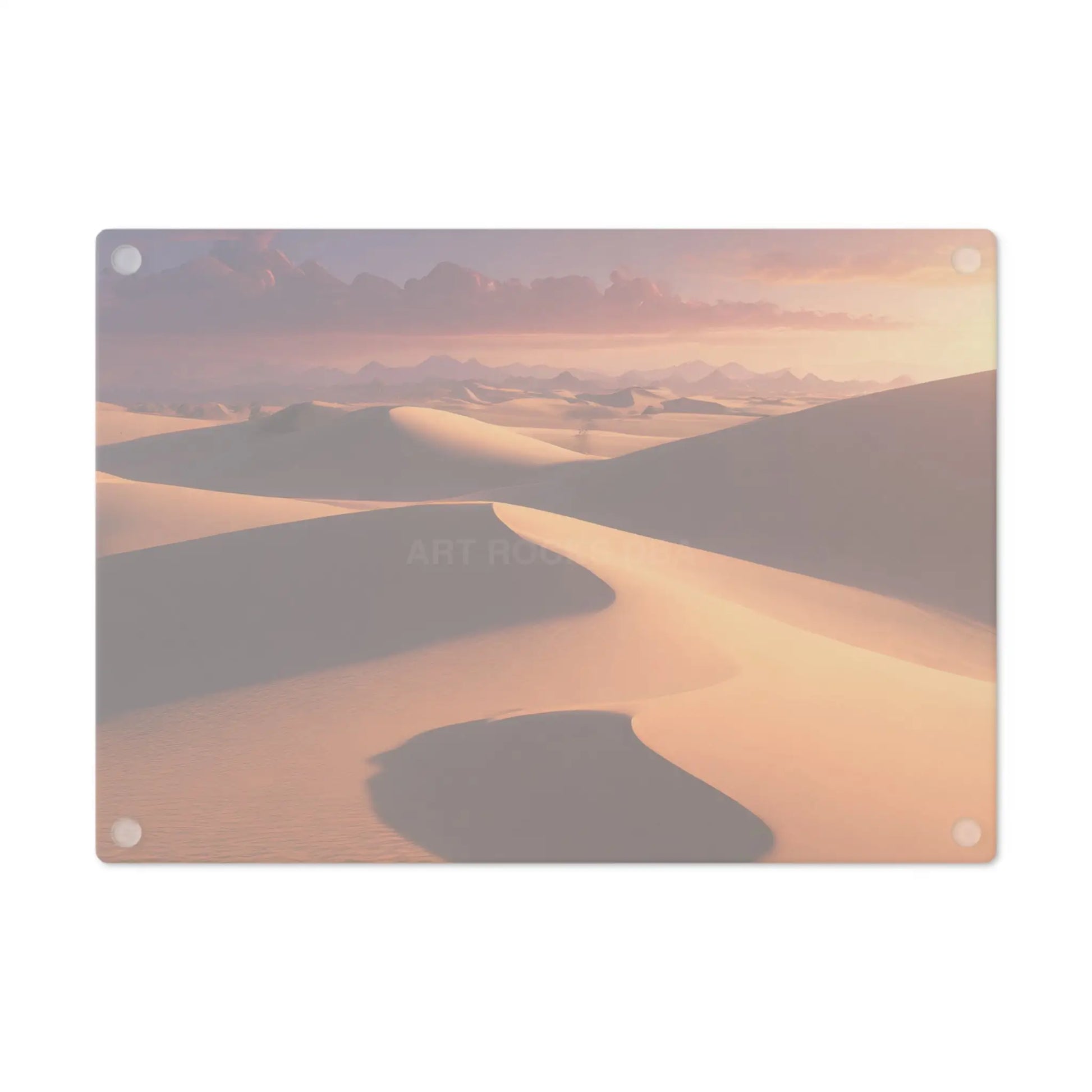 Desert Dunes Glass Cutting Board — Sunset Sandscape Kitchen Decor - Home Decor