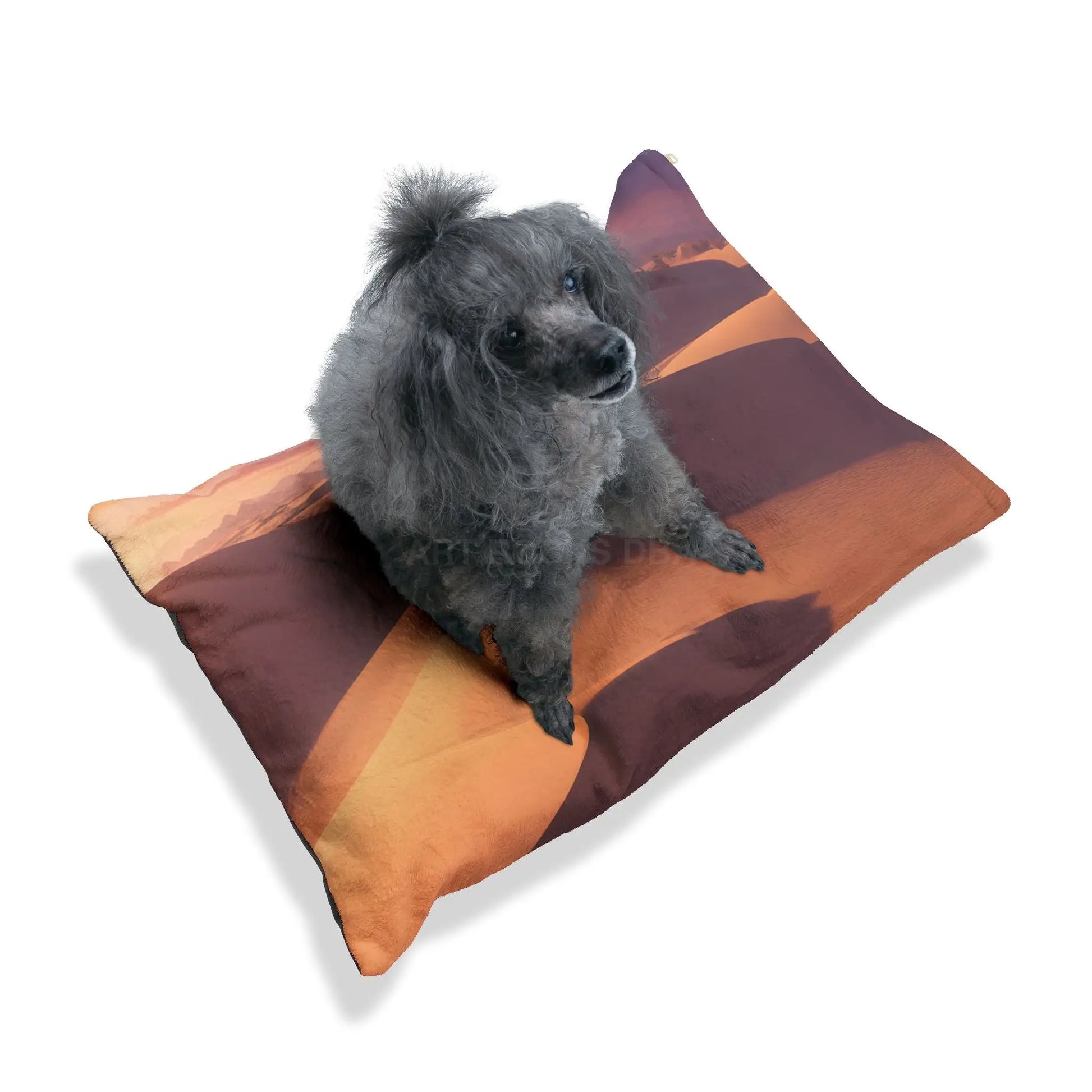Desert Dunes Pet Bed — Cozy Sunset Sandscape Cushion for Dogs & Cats - Pets