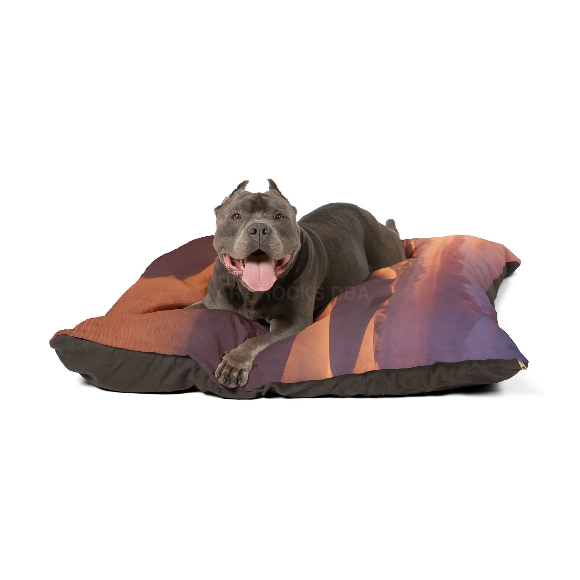Desert Dunes Pet Bed — Cozy Sunset Sandscape Cushion for Dogs & Cats - Pets