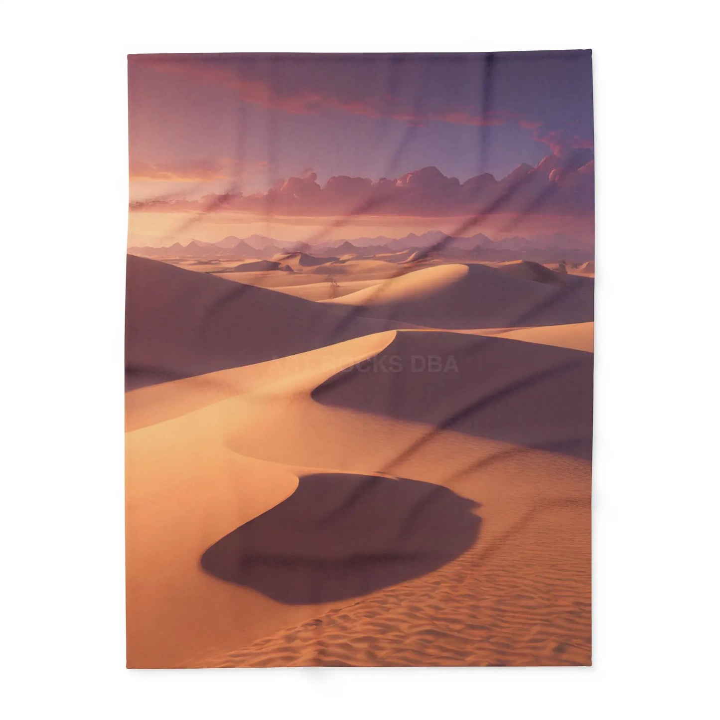 Desert Sunset Arctic Fleece Blanket - Cozy Home Decor for Relaxing Evenings - 60’’ × 80’’ - Home Decor