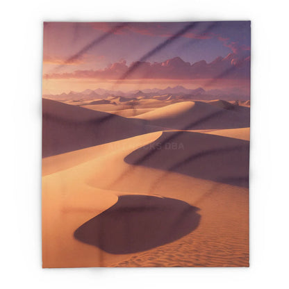 Desert Sunset Arctic Fleece Blanket - Cozy Home Decor for Relaxing Evenings - 50’’ × 60’’ - Home Decor