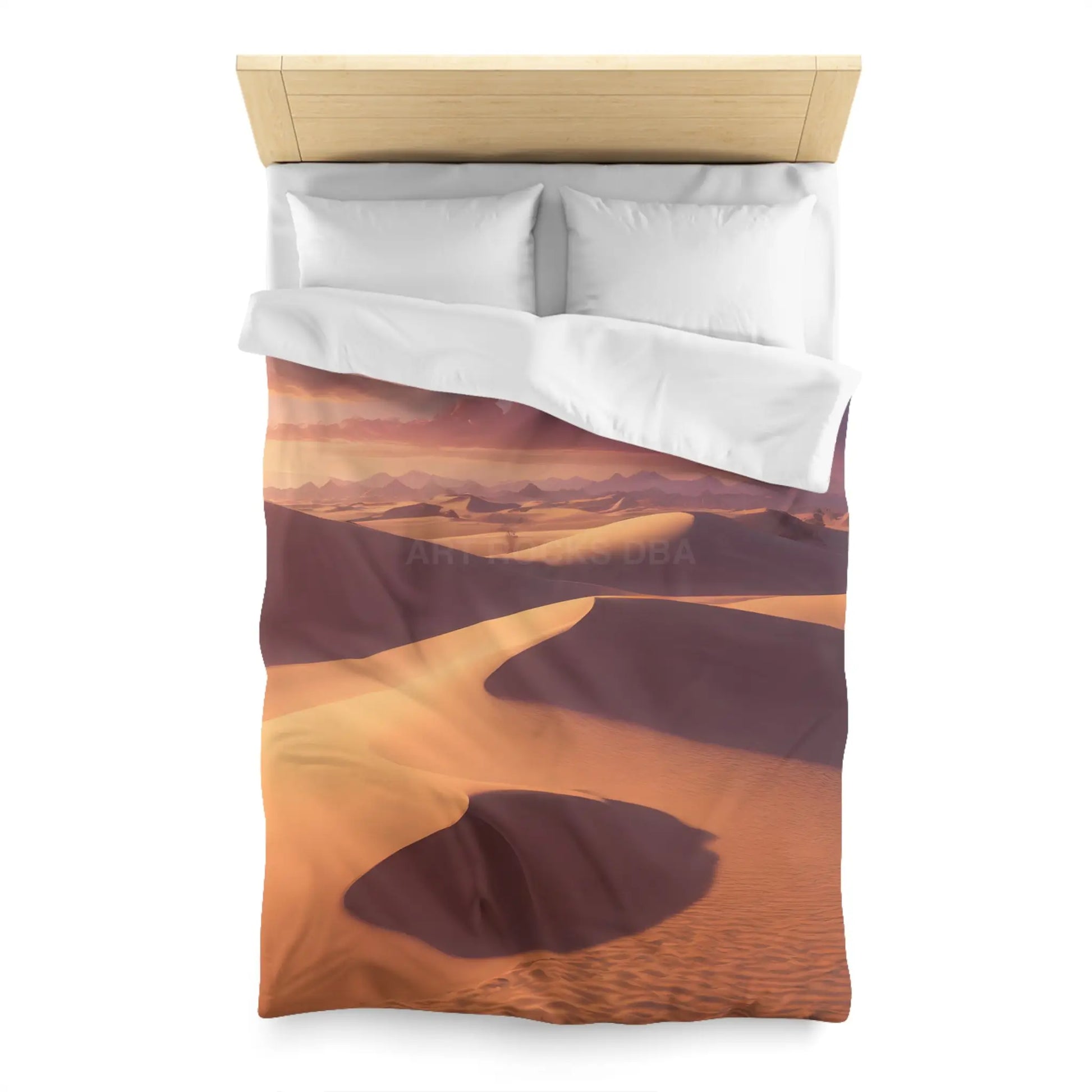 Desert Sunset Microfiber Duvet Cover - Soft and Elegant Bedding - Home Decor