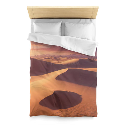 Desert Sunset Microfiber Duvet Cover - Soft and Elegant Bedding - Home Decor