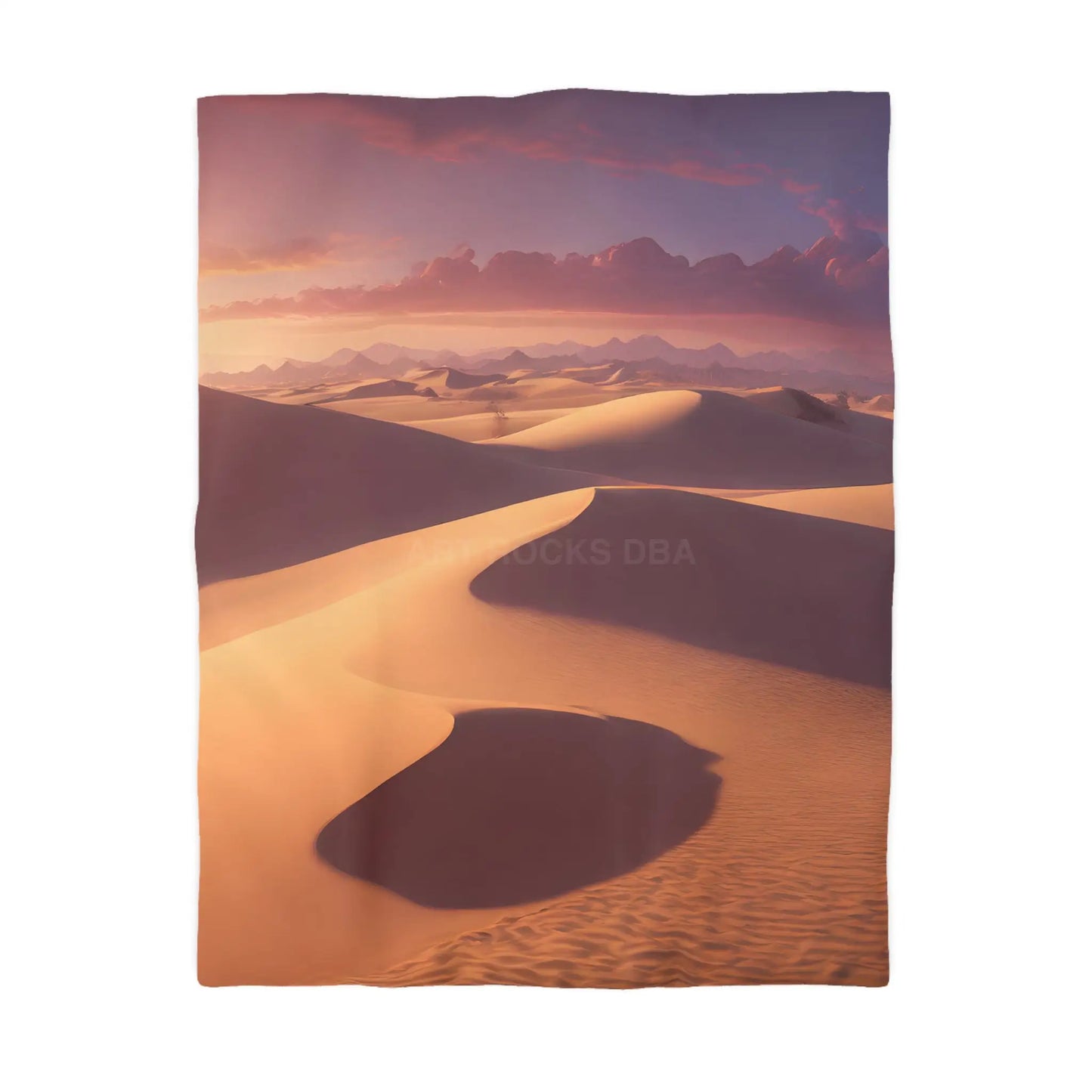 Desert Sunset Microfiber Duvet Cover - Soft and Elegant Bedding - Home Decor