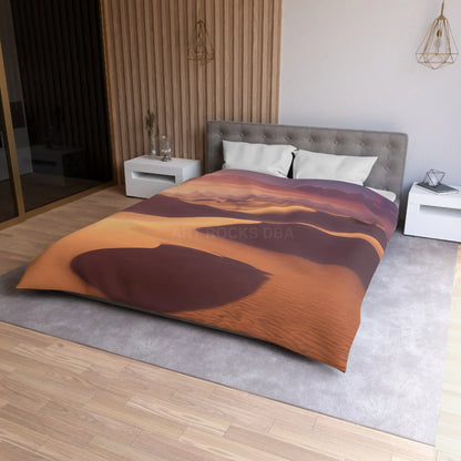 Desert Sunset Microfiber Duvet Cover - Soft and Elegant Bedding - Home Decor