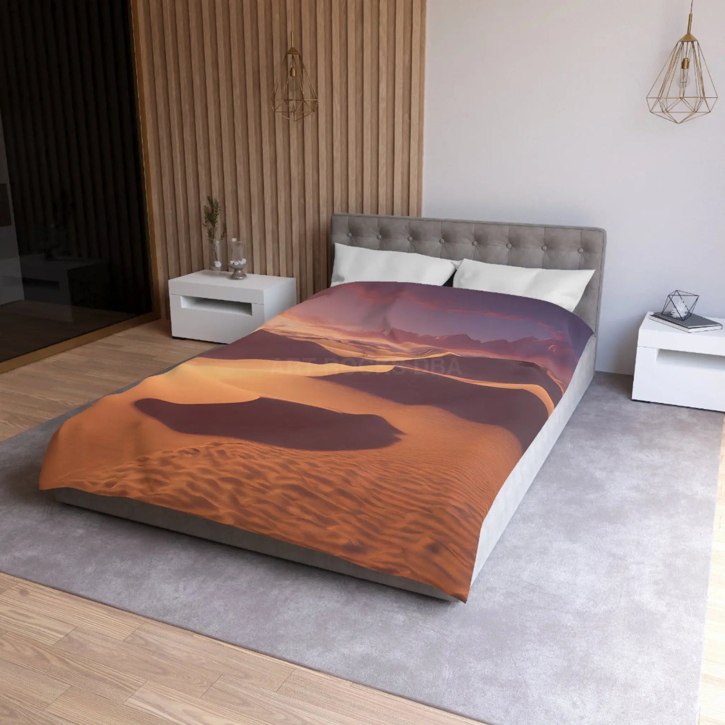 Desert Sunset Microfiber Duvet Cover - Soft and Elegant Bedding - Home Decor