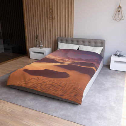 Desert Sunset Microfiber Duvet Cover - Soft and Elegant Bedding - Home Decor
