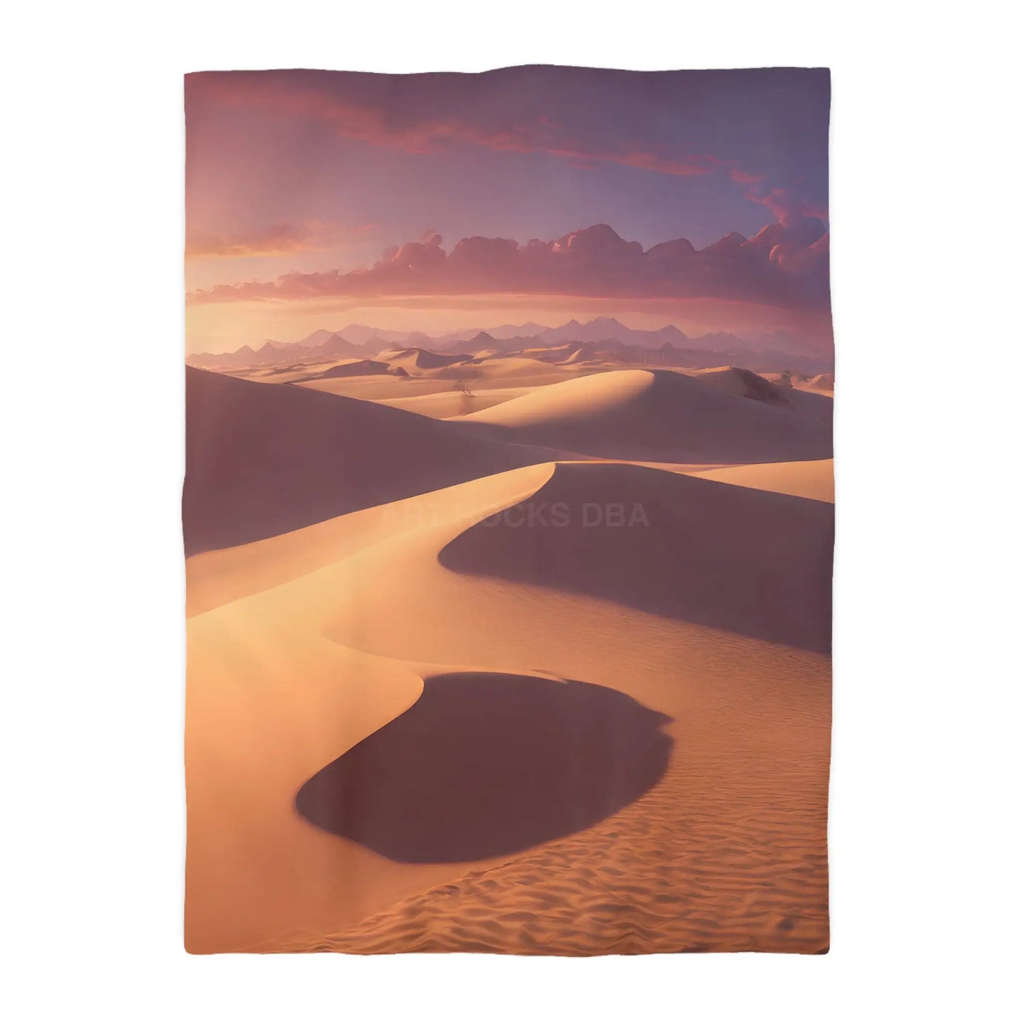 Desert Sunset Microfiber Duvet Cover - Soft and Elegant Bedding - Twin XL / White - Home Decor