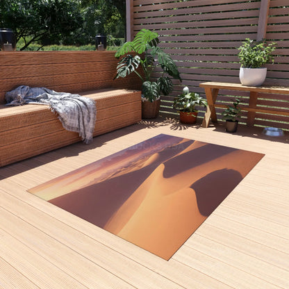 Desert Sunset Outdoor Rug Patio Decor Garden Mat Camping Essential Boho Home Accessory - Home Decor
