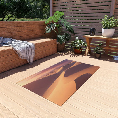 Desert Sunset Outdoor Rug Patio Decor Garden Mat Camping Essential Boho Home Accessory - Home Decor