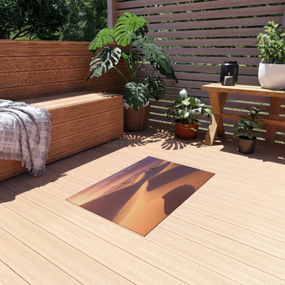 Desert Sunset Outdoor Rug Patio Decor Garden Mat Camping Essential Boho Home Accessory - Home Decor