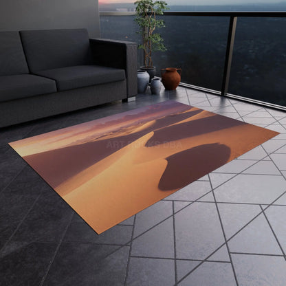 Desert Sunset Outdoor Rug Patio Decor Garden Mat Camping Essential Boho Home Accessory - Home Decor