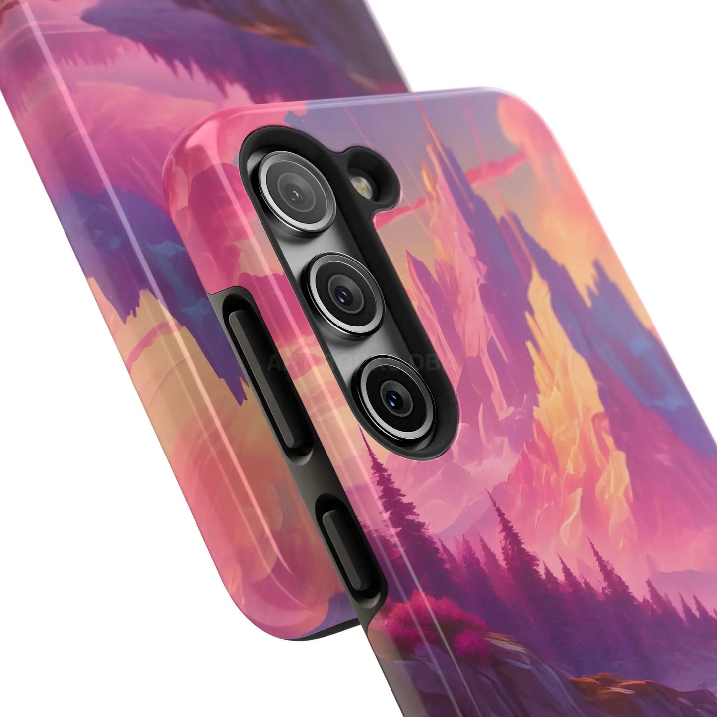 Dreamy Cotton Candy Mountain Landscape Phone Cases Tough Phone Covers Nature Lover Gifts Phone Accessories Outdoor